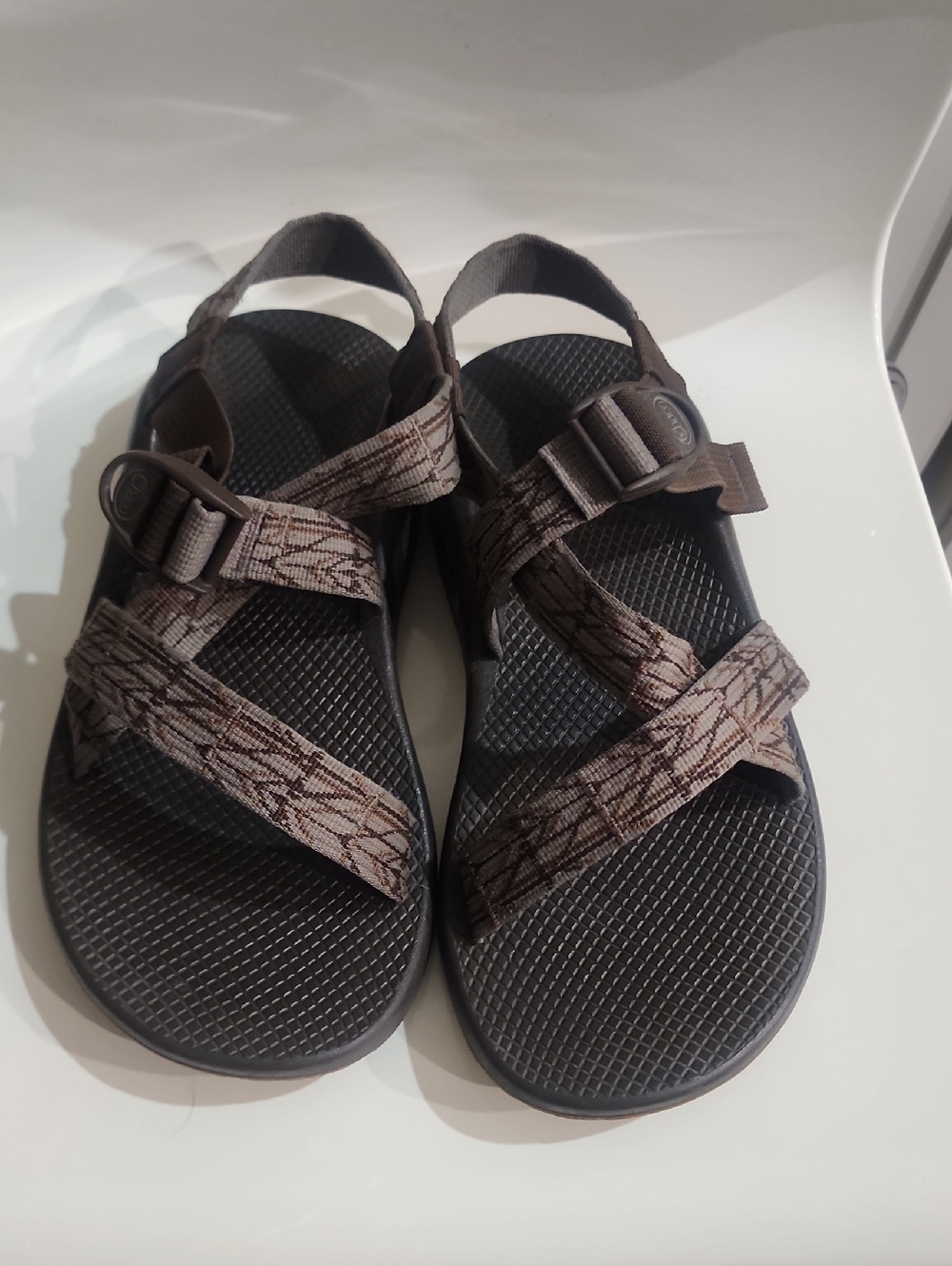 Chaco Vibram Men's Brown Patterned Outdoor Sandals